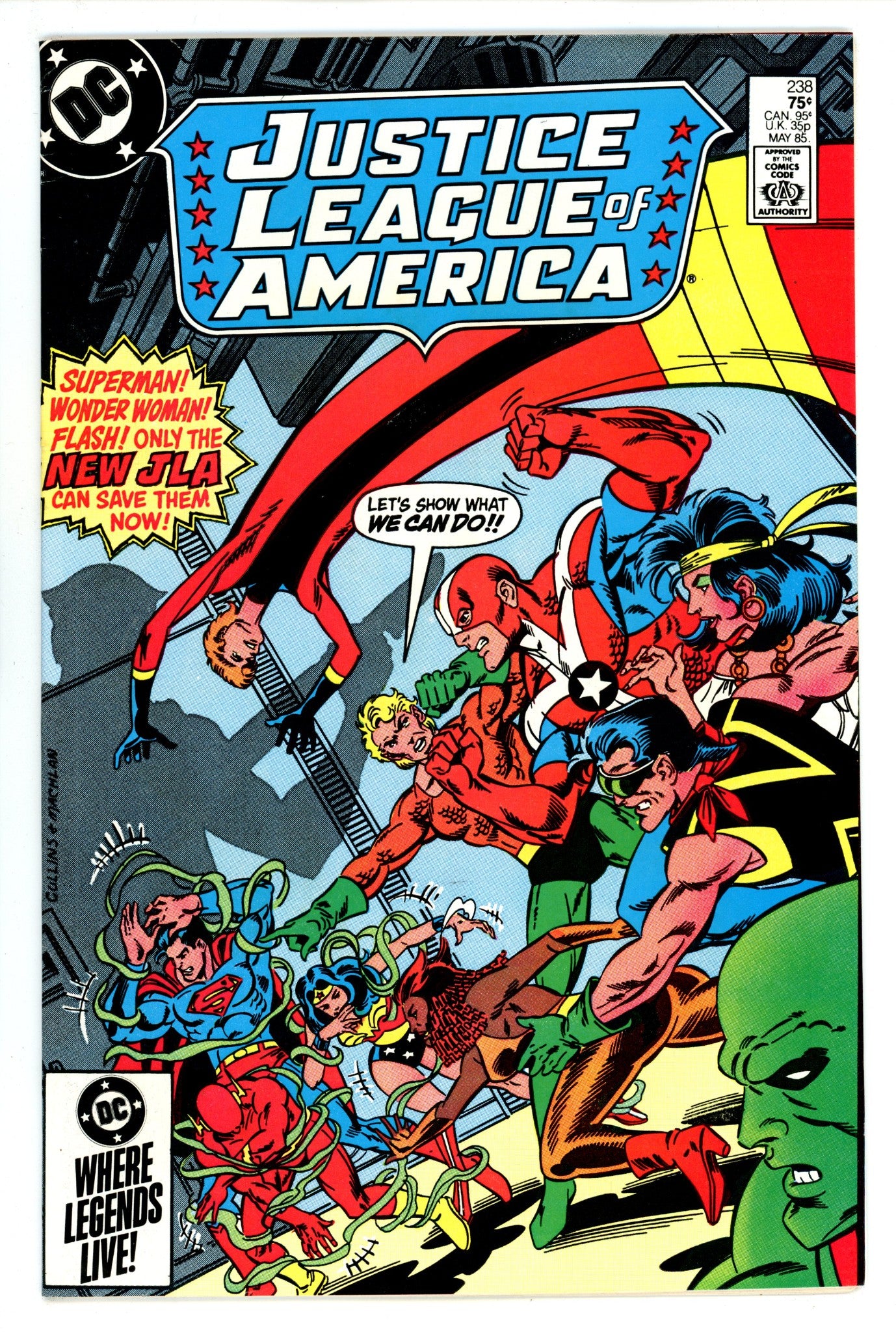 Justice League of America Vol 1 238 Mid Grade (1985) 