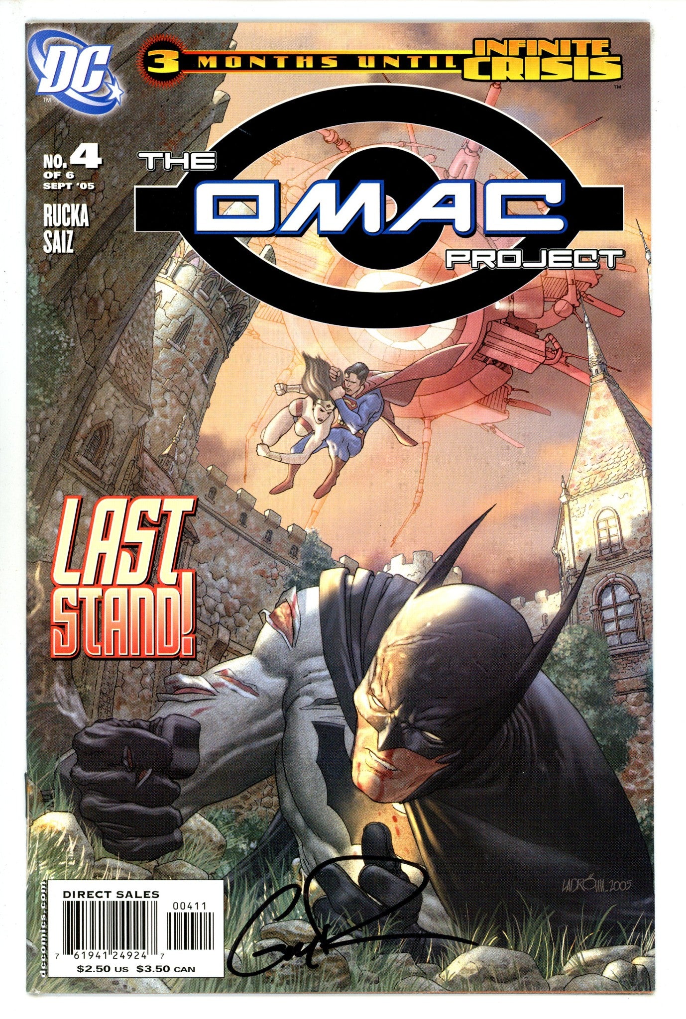 The OMAC Project 4 Signed Greg Rucka (2005)