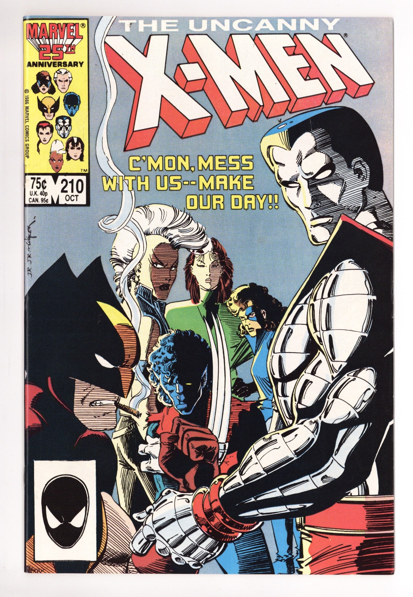 The Uncanny X-Men Vol 1 210 NM- (9.2) (1986) 