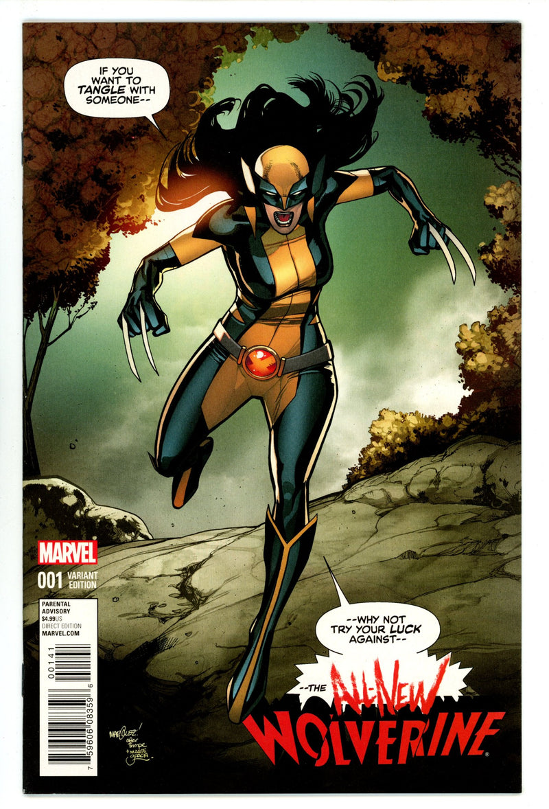 All-New Wolverine 1 NM (9.4) (2016) Marquez Homage Incentive Variant 