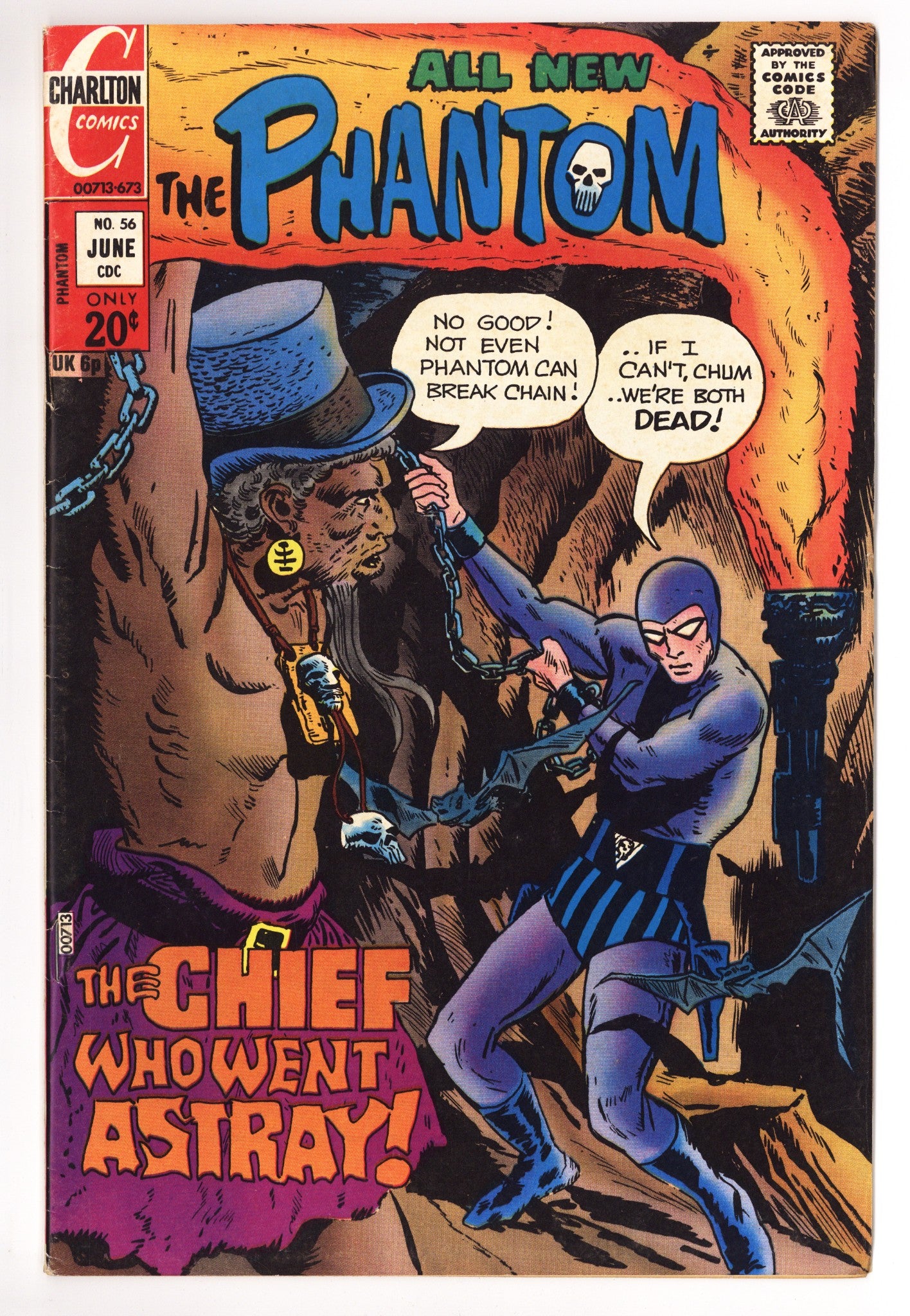 The Phantom 56 Very Low Grade Top Staple Detached (1973) 
