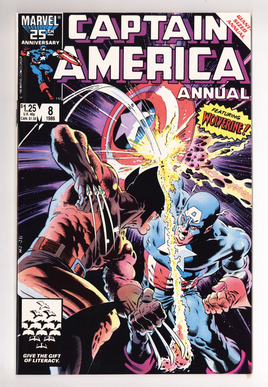 Captain America Annual Vol 1 8 NM- (9.2) (1986) 