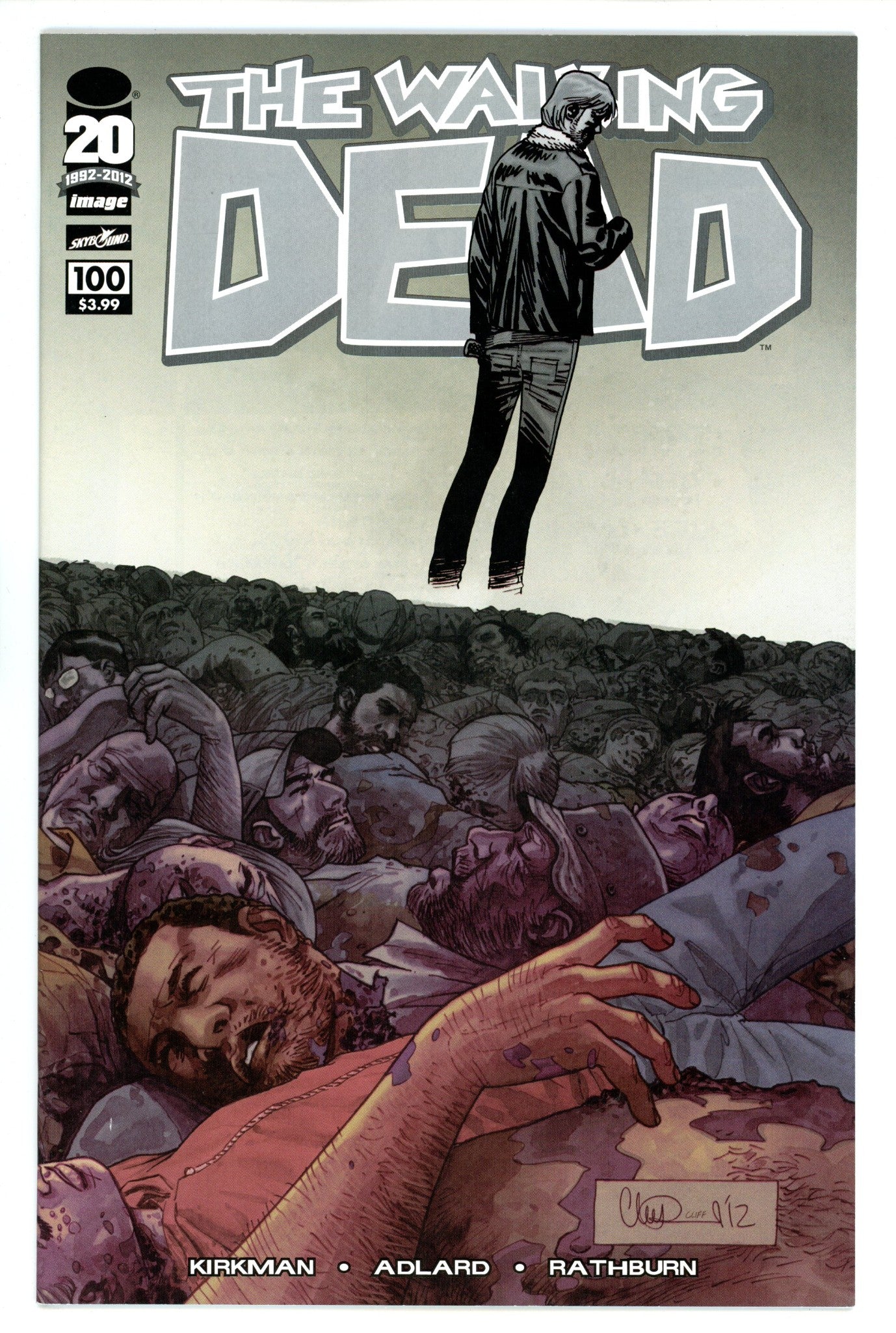 The Walking Dead 100 NM- (9.2) (2012) Adlard Wraparound Variant 