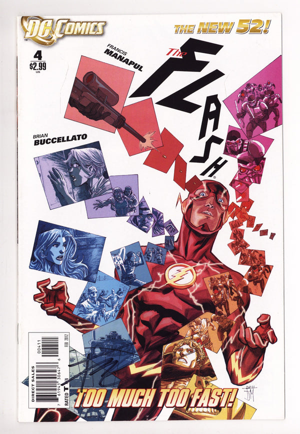 The Flash Vol 4 4 High Grade (2012) Signed x1 Cover Francis Manapul