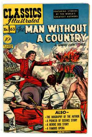Classics Illustrated: The Man Without A Country 63 Hrn 62 FN- (1949)