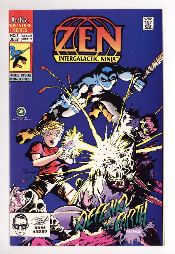 Zen Intergalactic Ninja Vol 3 3 Mid Grade (1992)