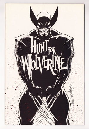 Hunt for Wolverine   1  NM- (9.2)   (2018) Campbell B&W   Exclusive Variant