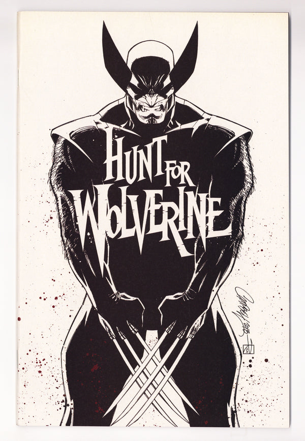Hunt for Wolverine   1  NM- (9.2)   (2018) Campbell B&W   Exclusive Variant