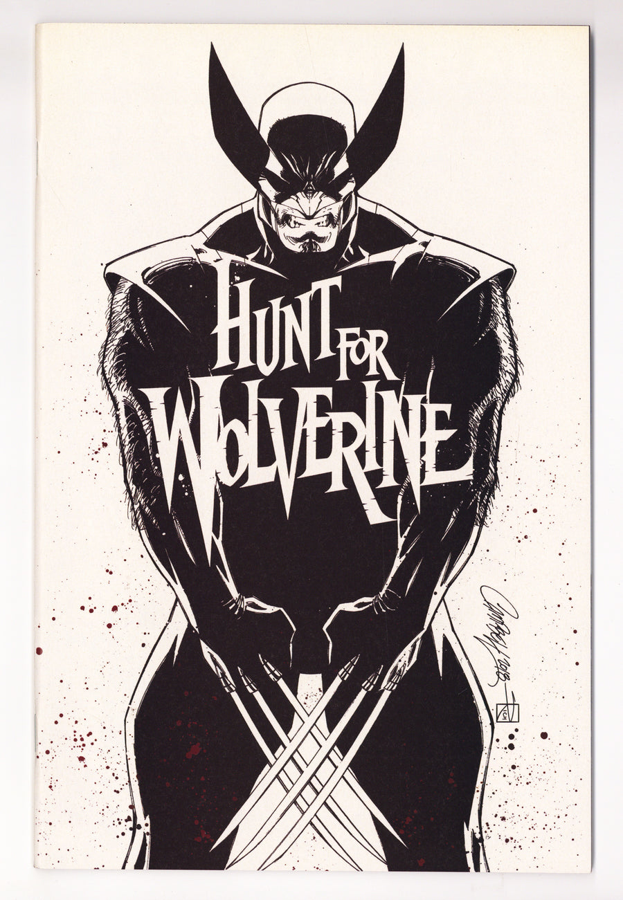 Hunt for Wolverine   1  NM- (9.2)   (2018) Campbell B&W   Exclusive Variant  