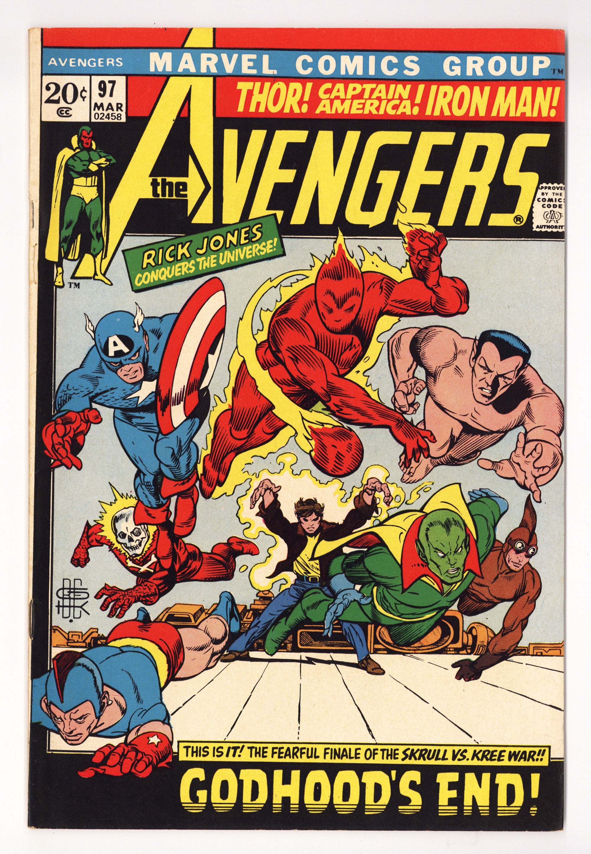 The Avengers Vol 1 97  VG/FN (5.0)   (1972)        