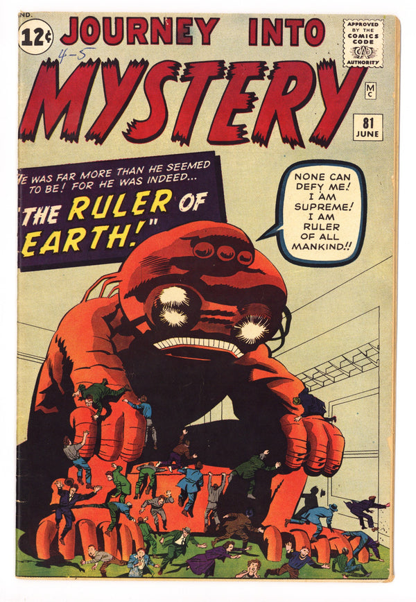 Journey into Mystery Vol 1 81 VG (4.0) (1962)