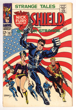 Strange Tales Vol 1 167 VG- (3.5) (1968)
