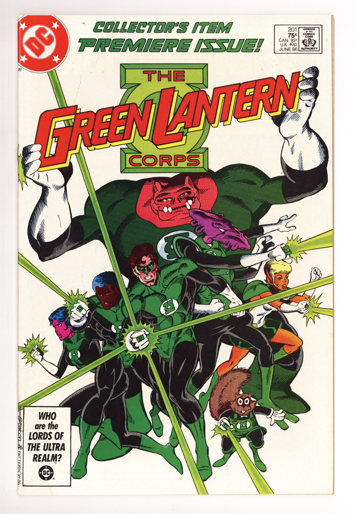Green Lantern Vol 2 201 FN (6.0) (1986) 