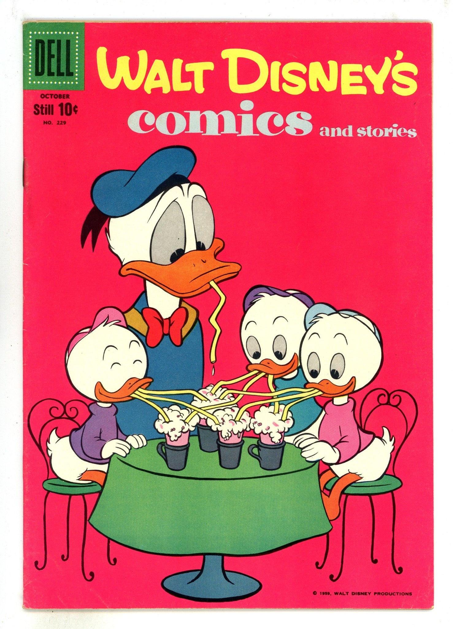 Walt Disney's Comics and Stories Vol 20 1 (229) FN- (5.5) (1959) 