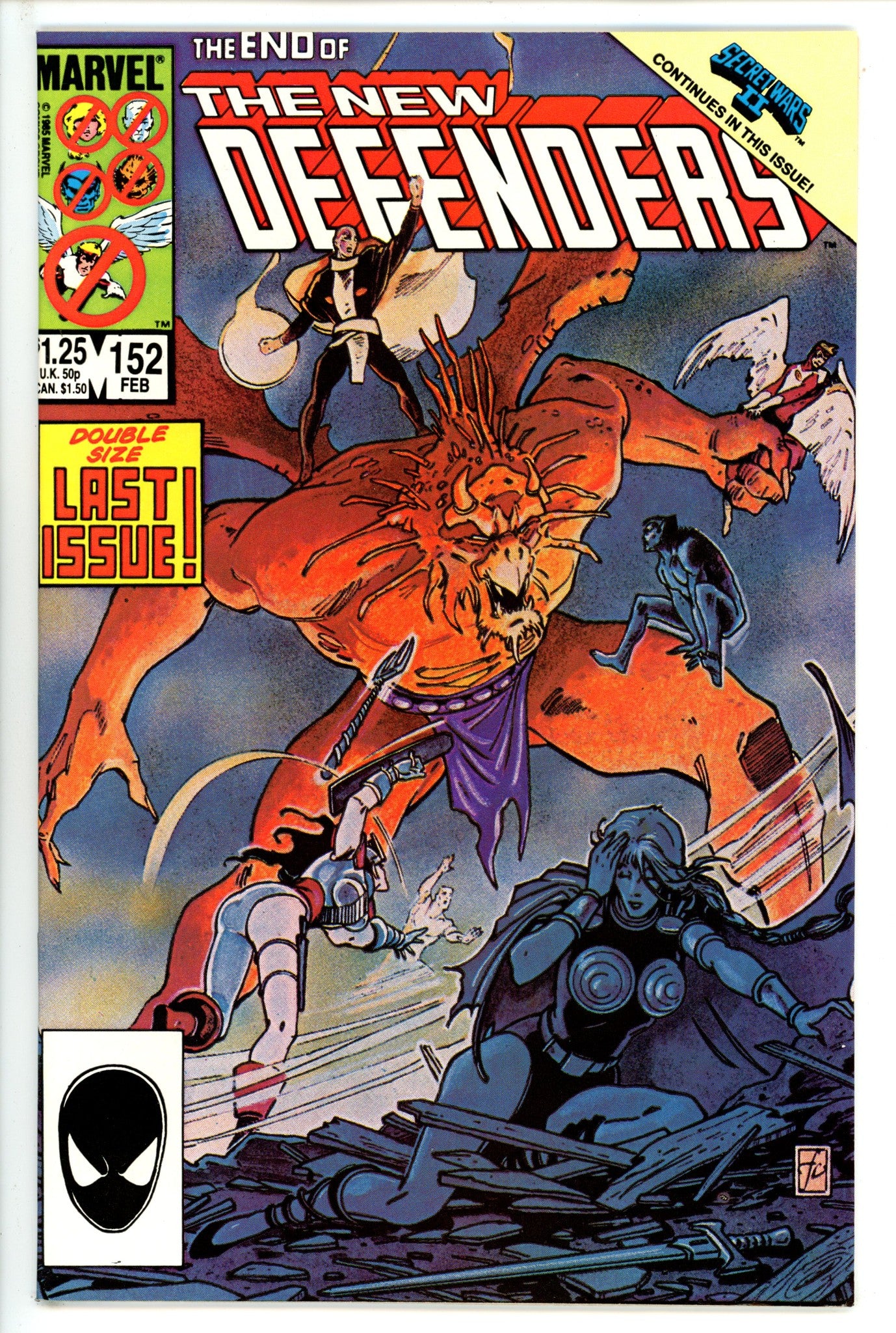 The Defenders Vol 1 152 NM (1986)