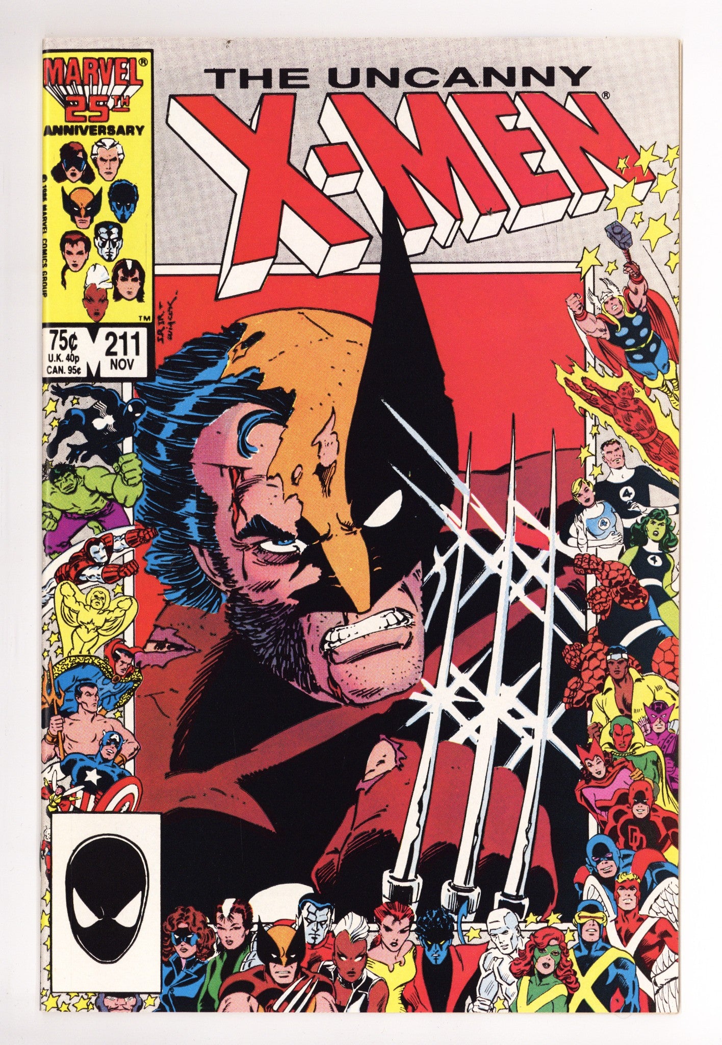 The Uncanny X-Men Vol 1 211 NM- (9.2) (1986) 