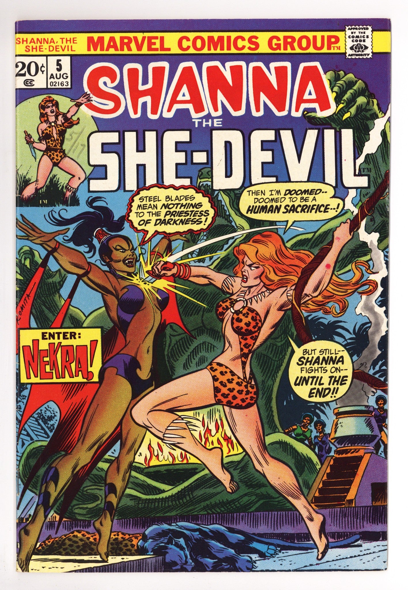 Shanna, the She-Devil Vol 1 5 FN/VF (7.0) (1973) 