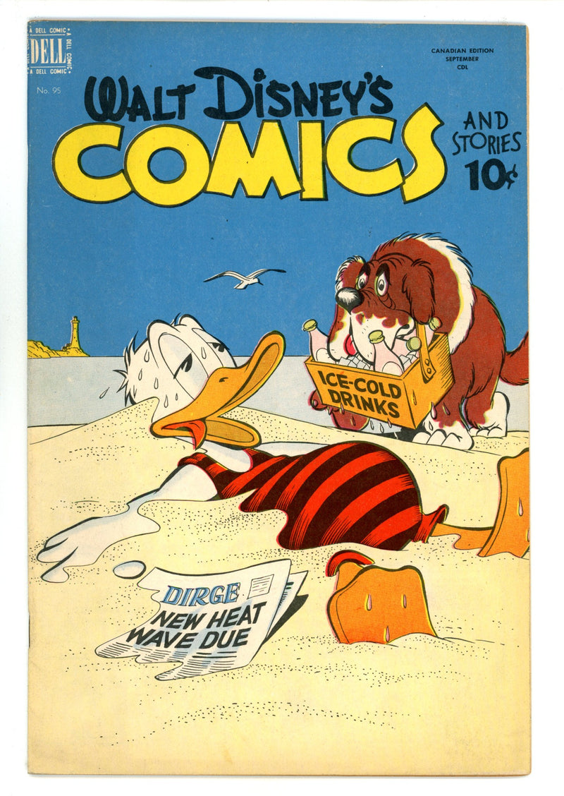 Walt Disney's Comics and Stories Vol 8 11 (95) VF (8.0) (1948) Canadian Edition 