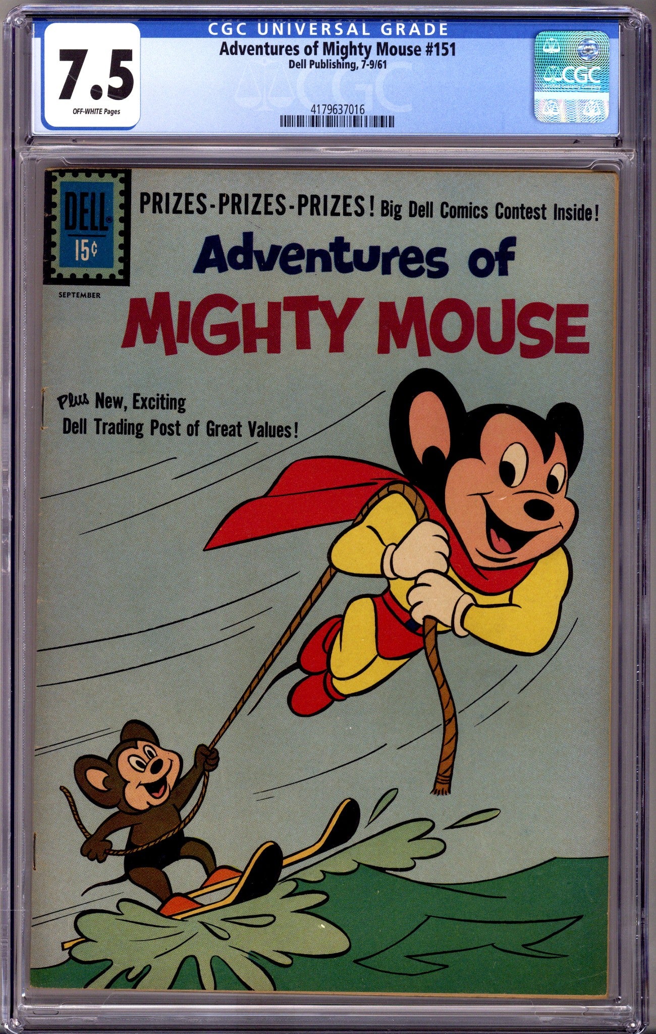 Adventures of Mighty Mouse 151 CGC 7.5 (VF-) (1961) 