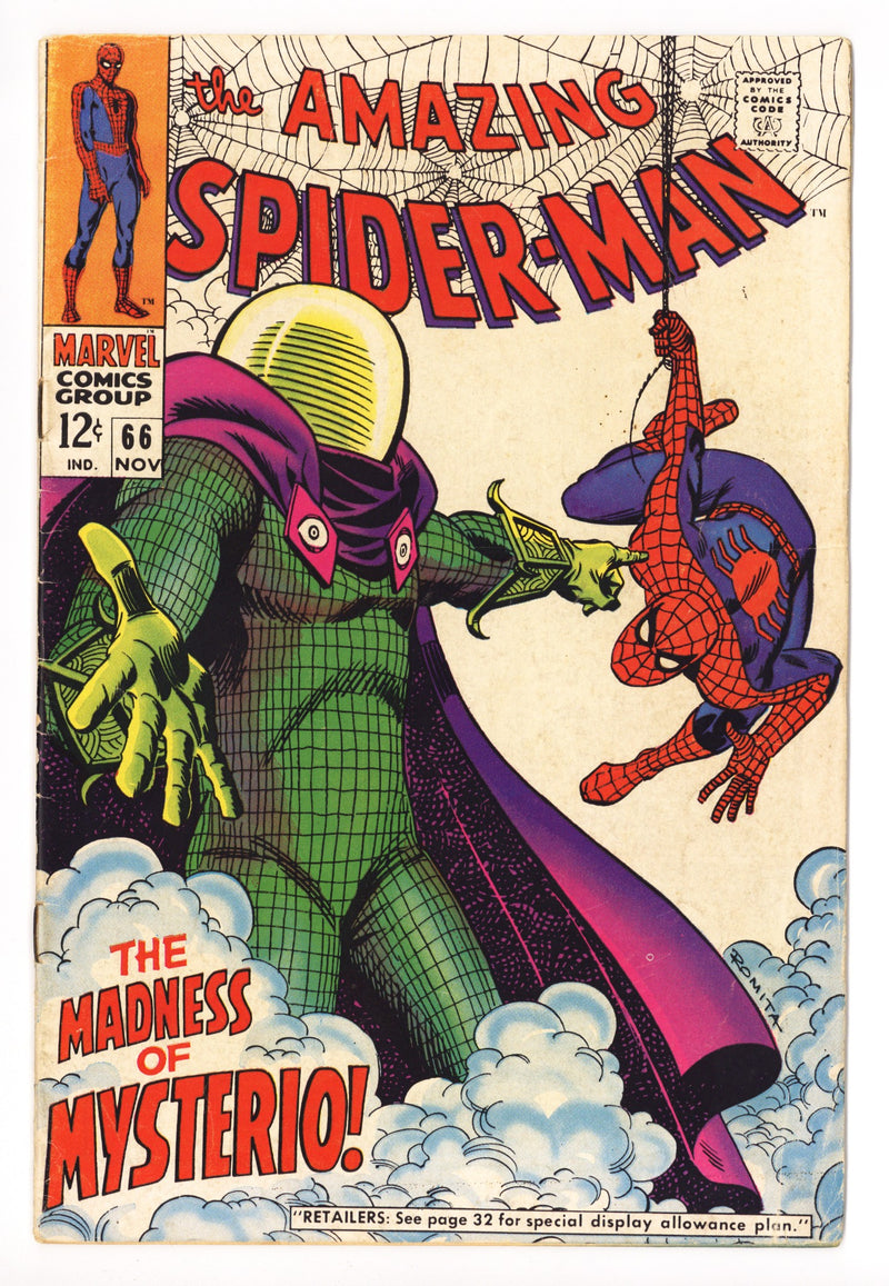 The Amazing Spider-Man Vol 1 66 VG+ (4.5) (1968) 