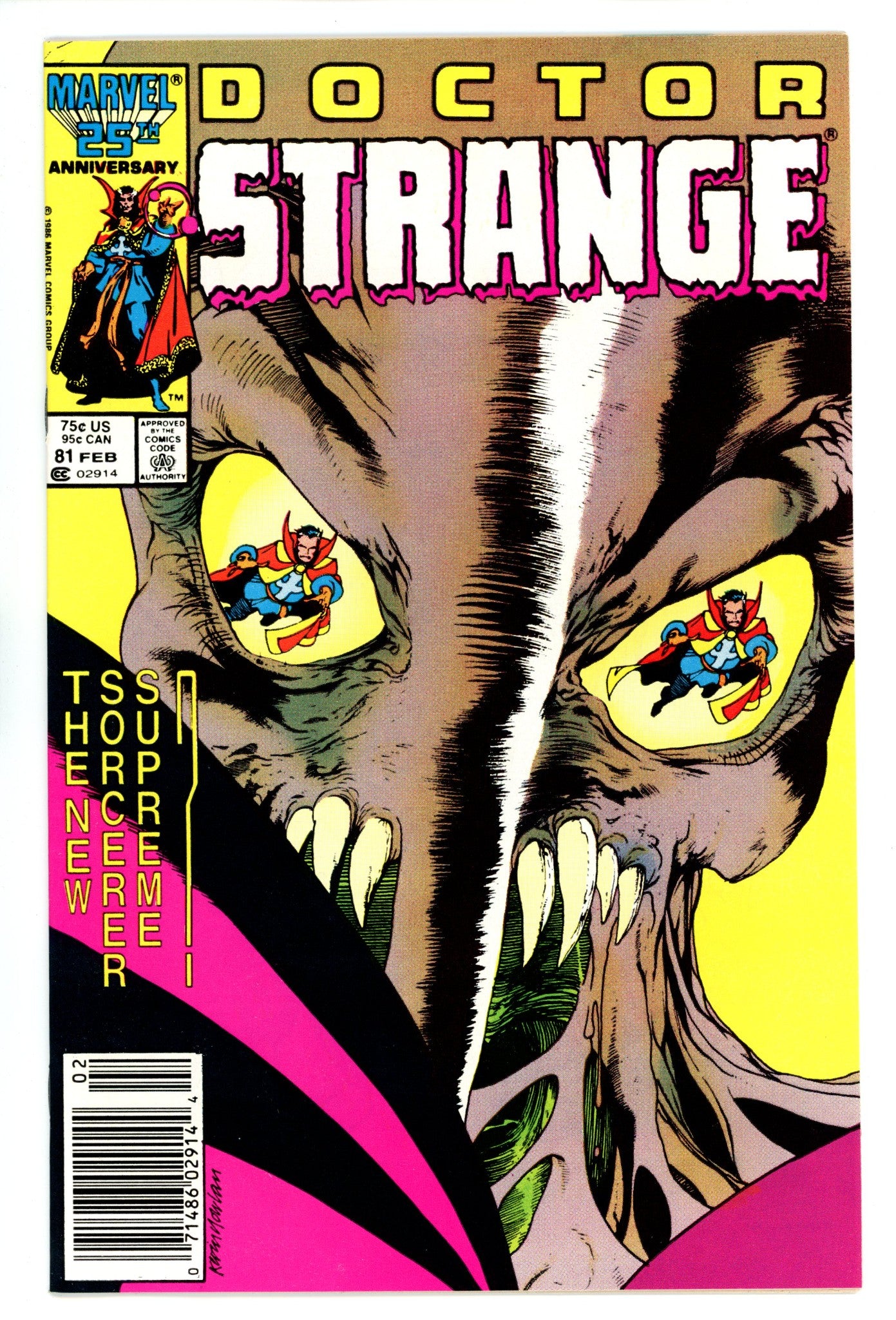 Doctor Strange Vol 2 81 NM- (9.2) (1987) Newsstand 