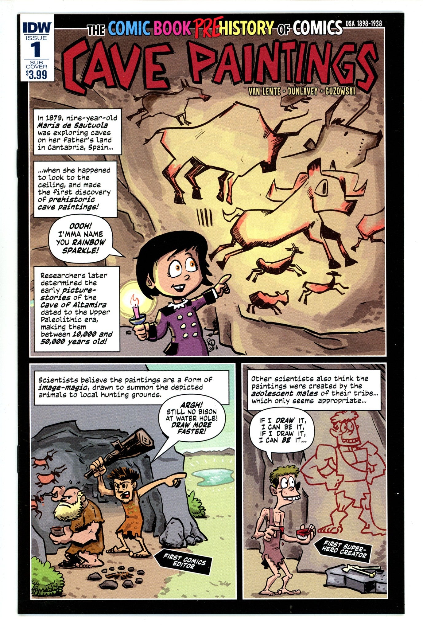 The Comic Book History of Comics 1 High Grade (2016) Dunlavey Variant 