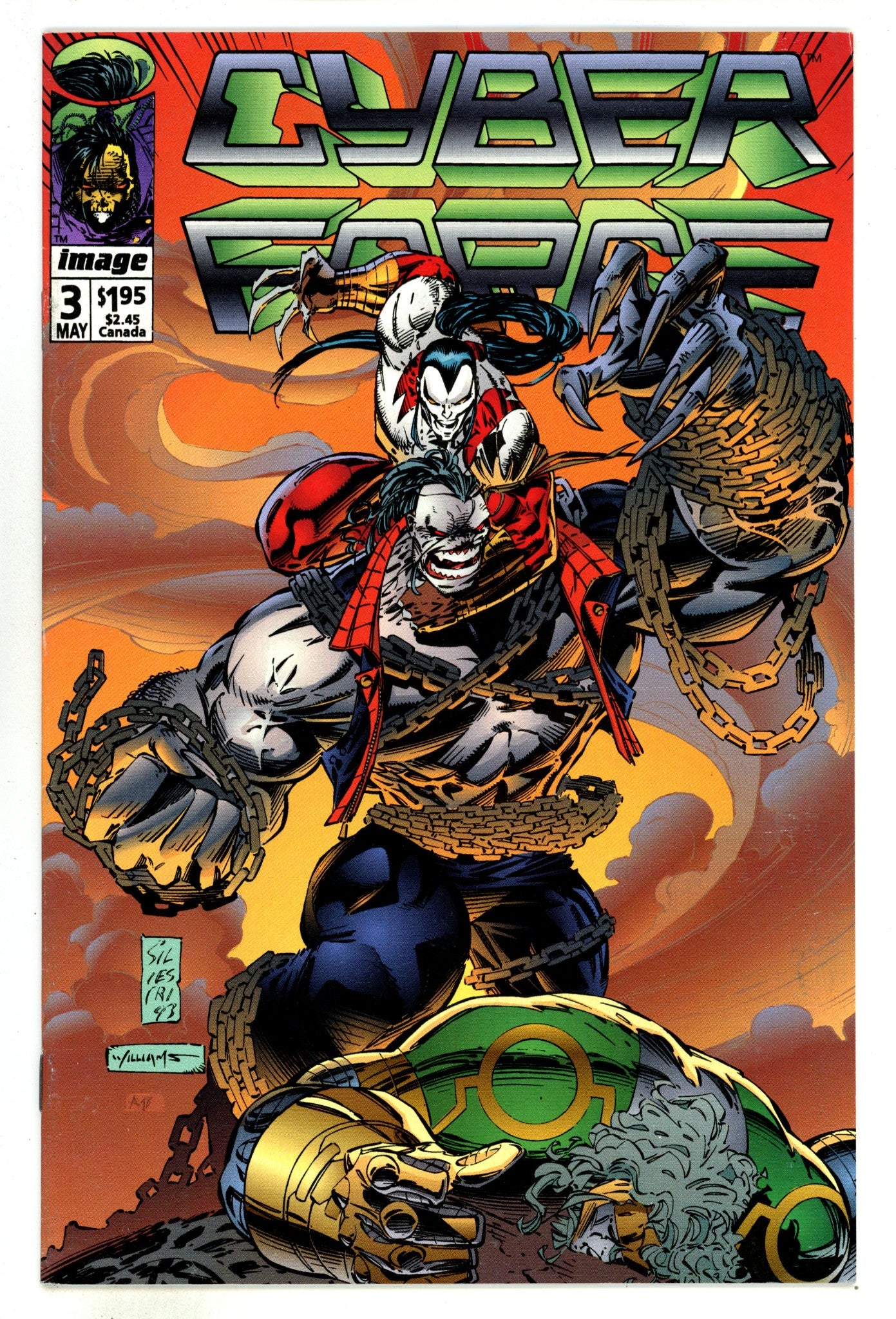 Cyberforce Vol 1 3 Mid Grade (1993) 
