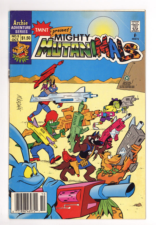 Mighty Mutanimals 5 Low Grade (1992) Canadian Price Variant