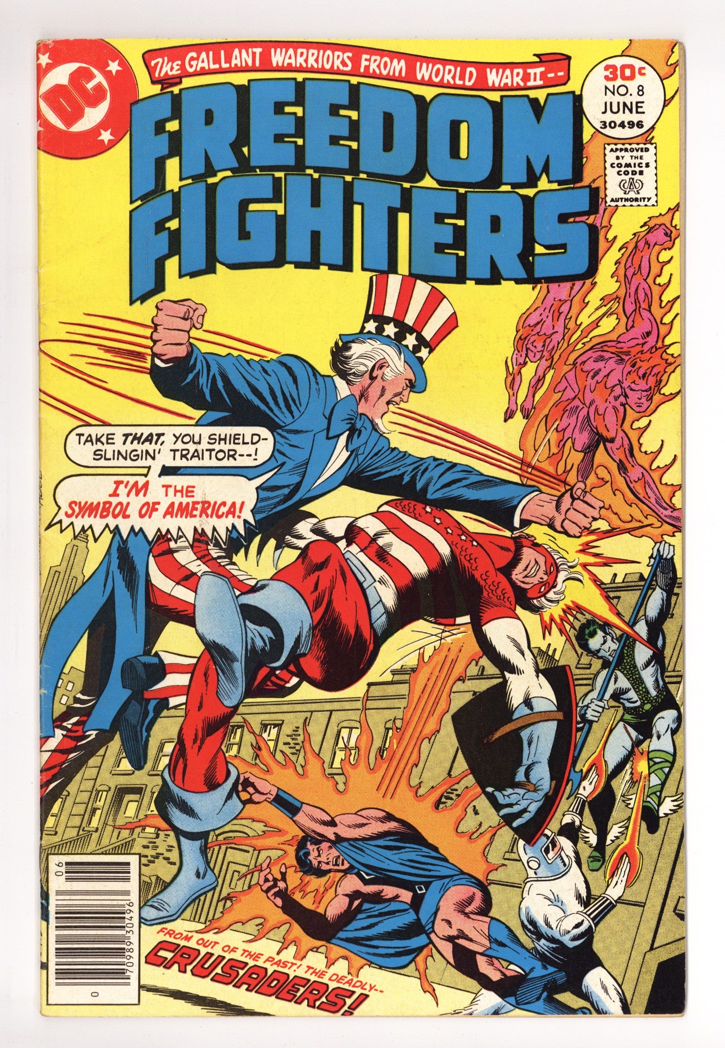 Freedom Fighters Vol 1 8 Mid Grade (1977) 