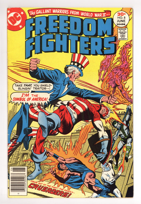 Freedom Fighters Vol 1 8 Mid Grade (1977)
