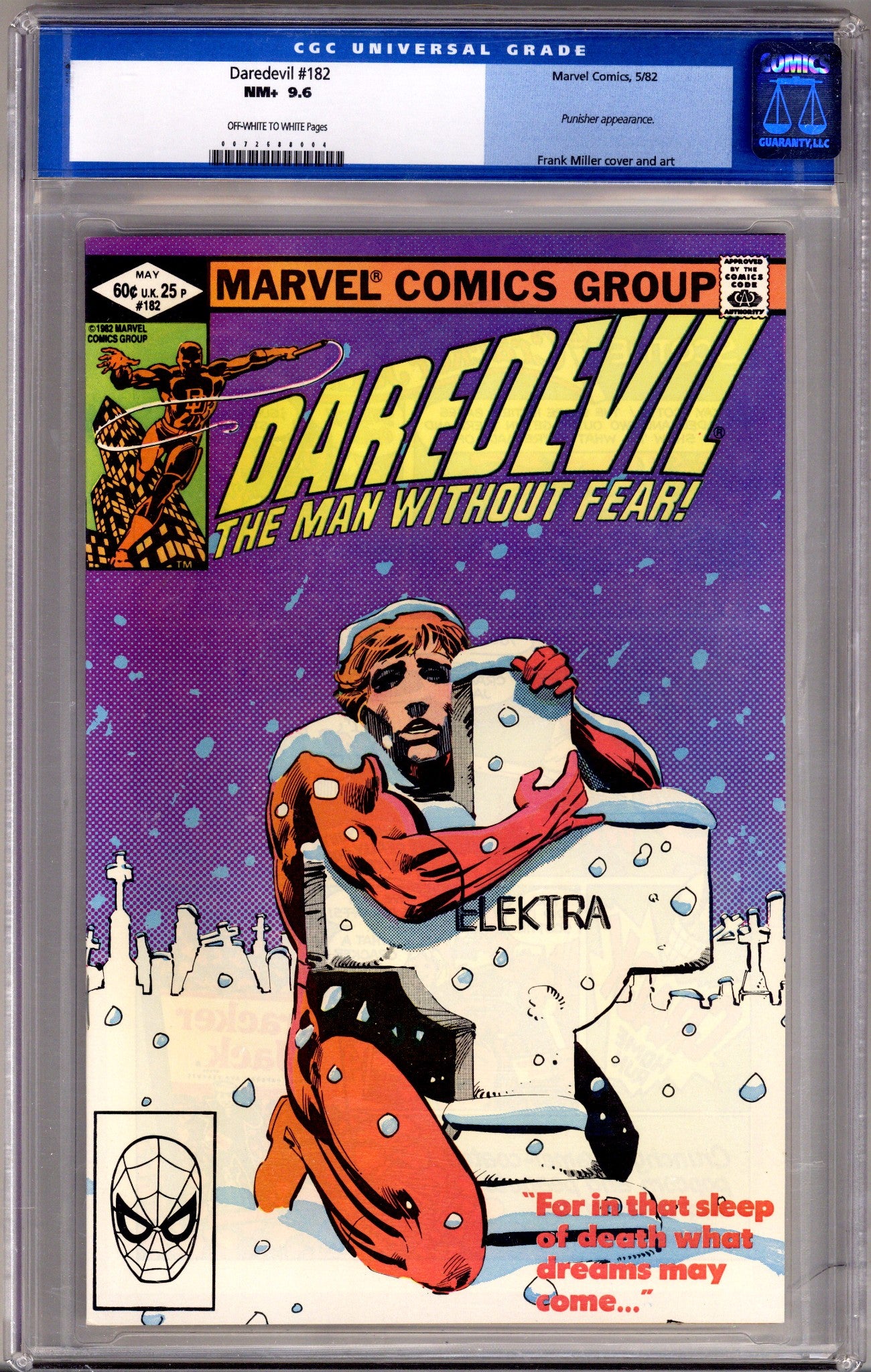 Daredevil Vol 1 182 CGC 9.6 (NM+) (1982) 