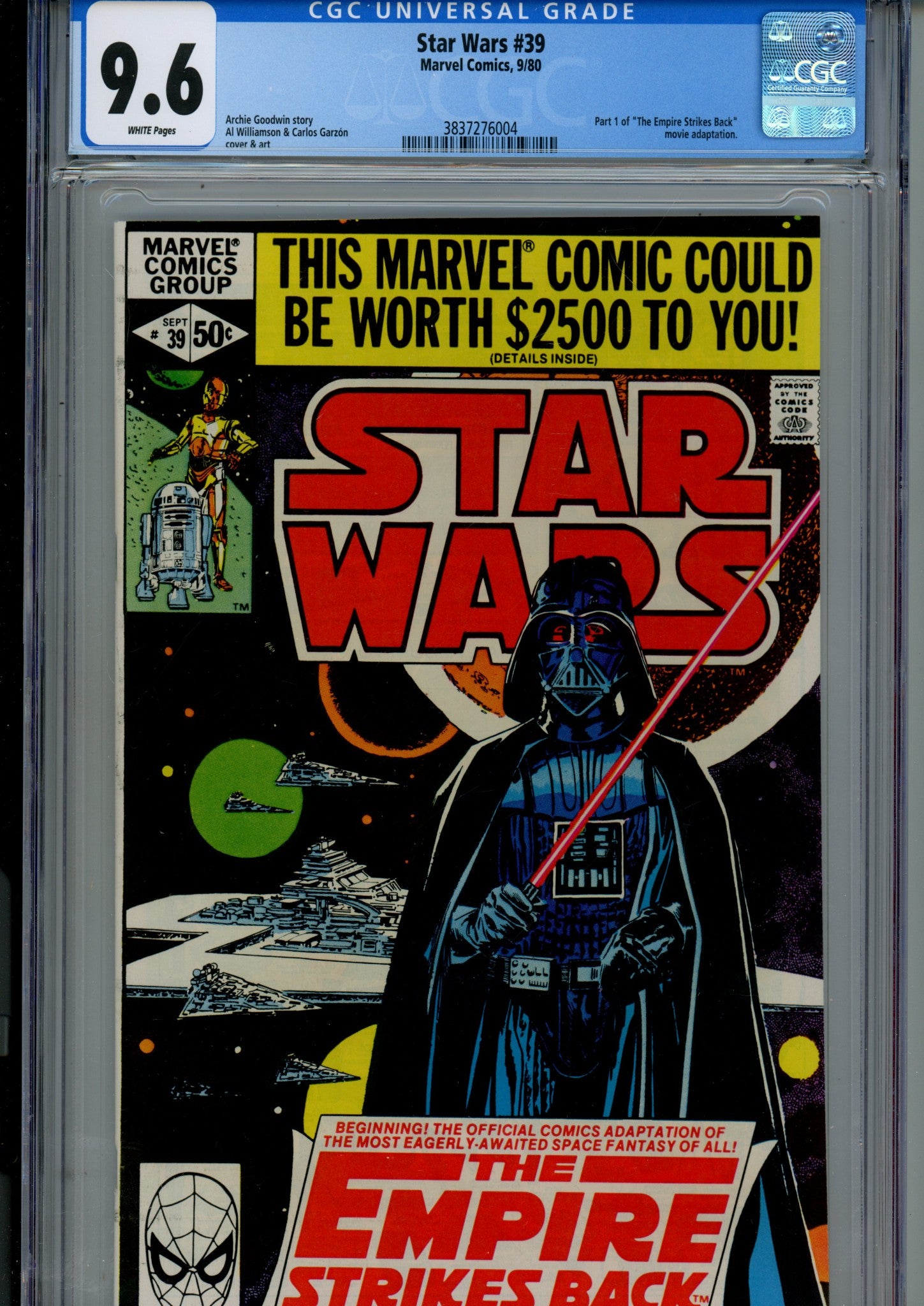 Star Wars Vol 1 39 CGC 9.6 (NM+) (1980) 