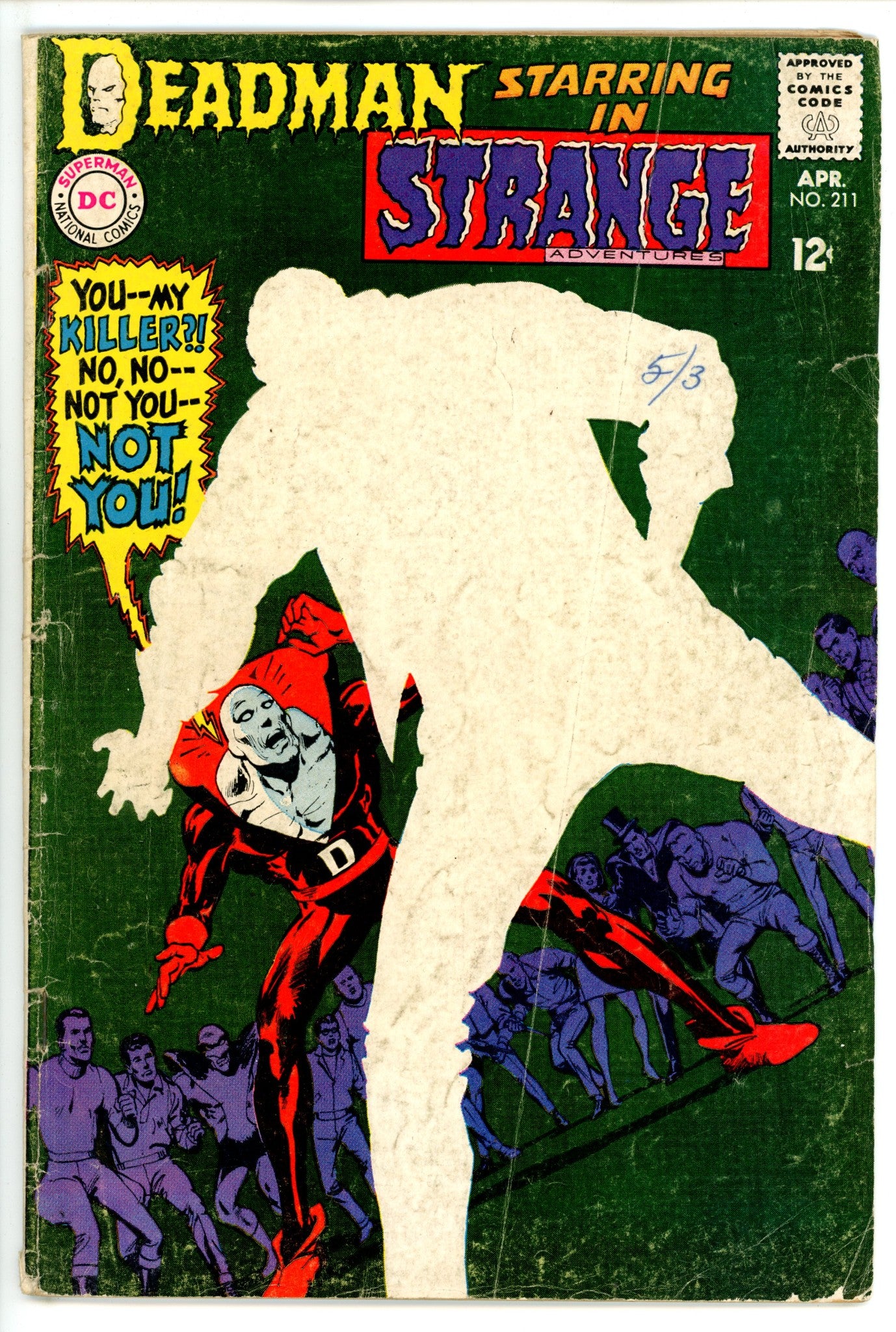 Strange Adventures Vol 1 211 VG- (3.5) (1968) 