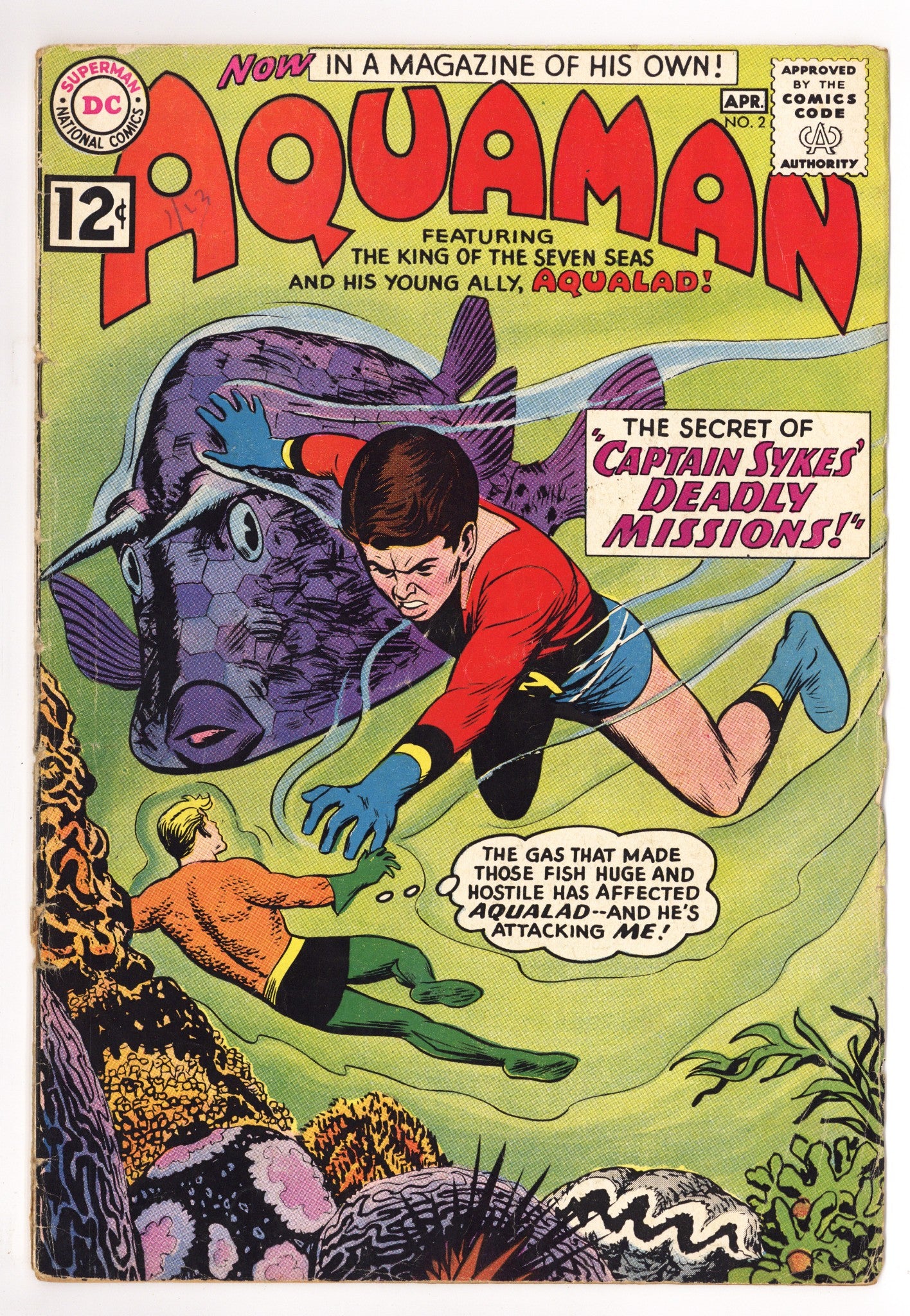 Aquaman Vol 1 2 GD+ (2.5) (1962) 
