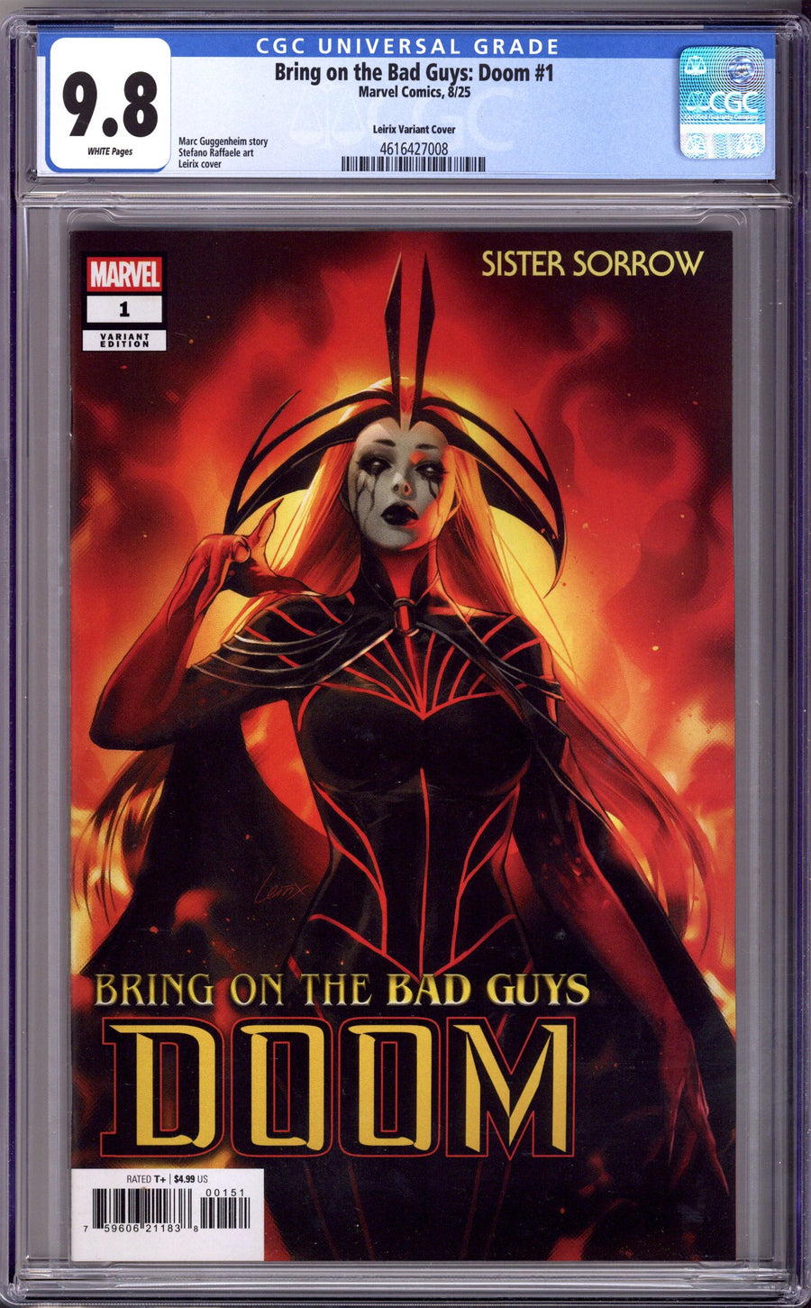 Bring on the Bad Guys: Doom 1 CGC 9.8 (NM/M) (2025) Leirix Variant 
