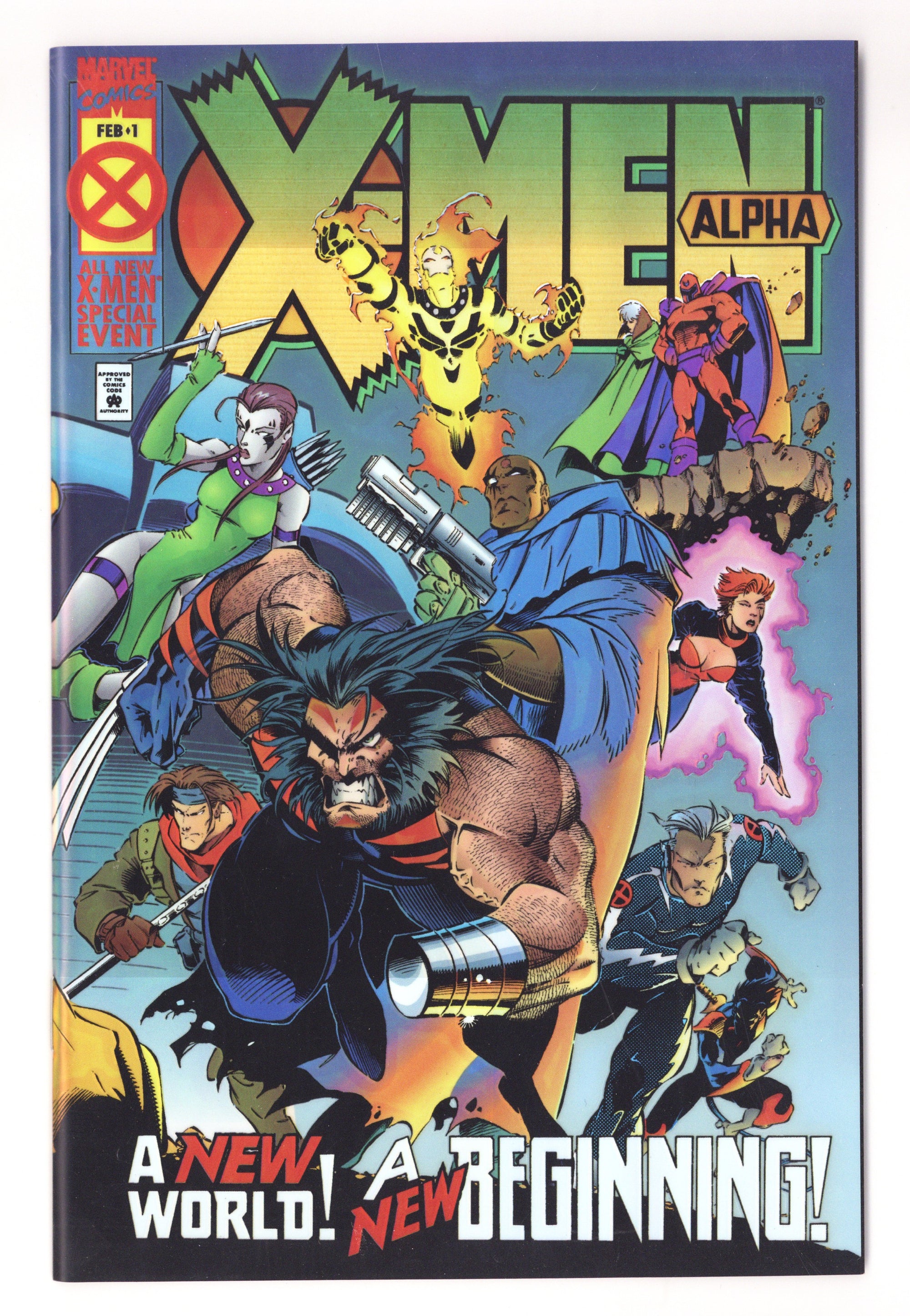 X-Men: Alpha   1  VF+ (8.5)   (1995) Gold Foil   Variant  