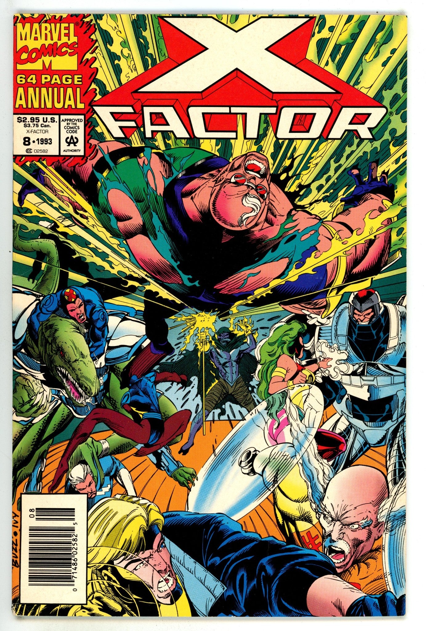 X-Factor Annual Vol 1 8 High Grade (1993) Newsstand 