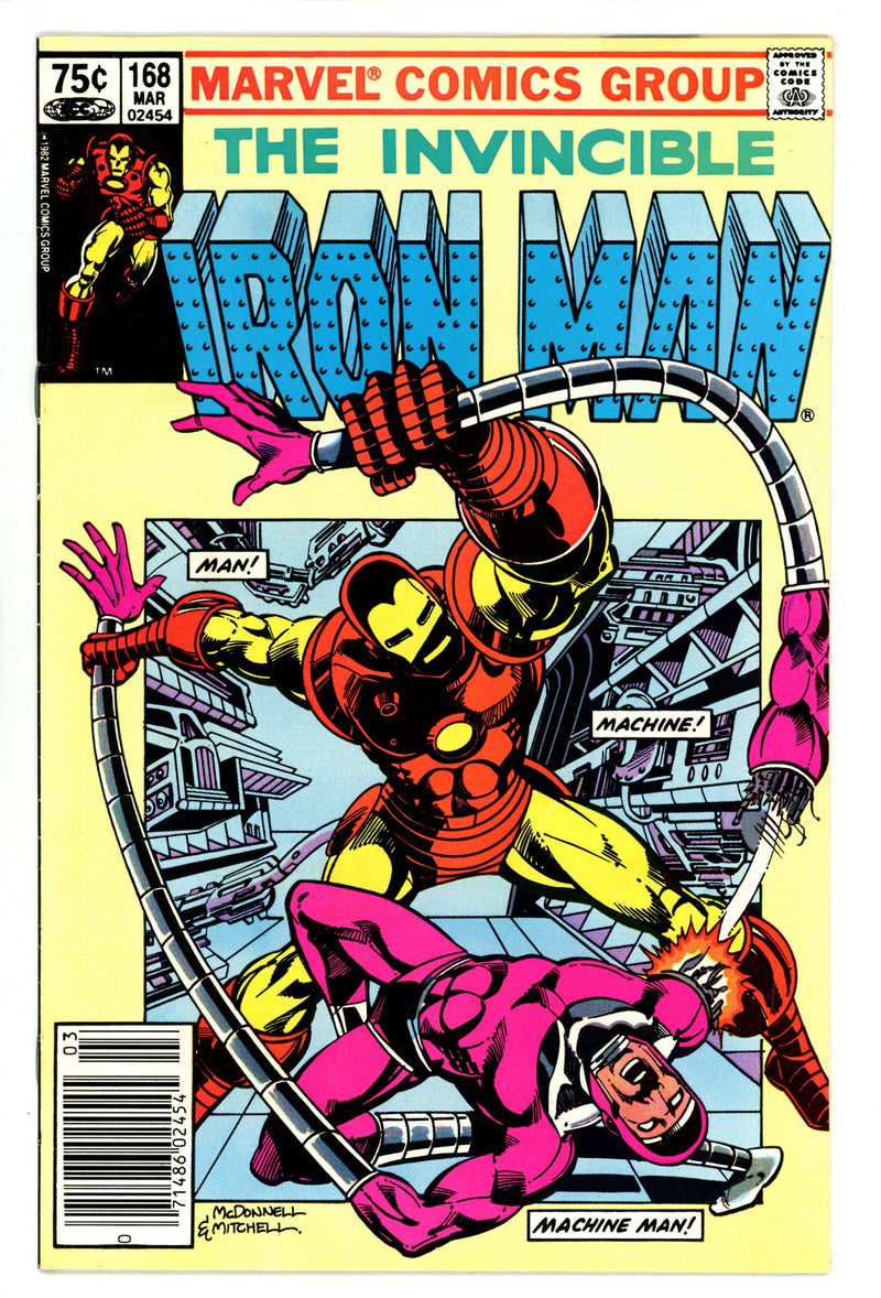 Iron Man Vol 1 168 Low Grade (1983) Canadian Price Variant 