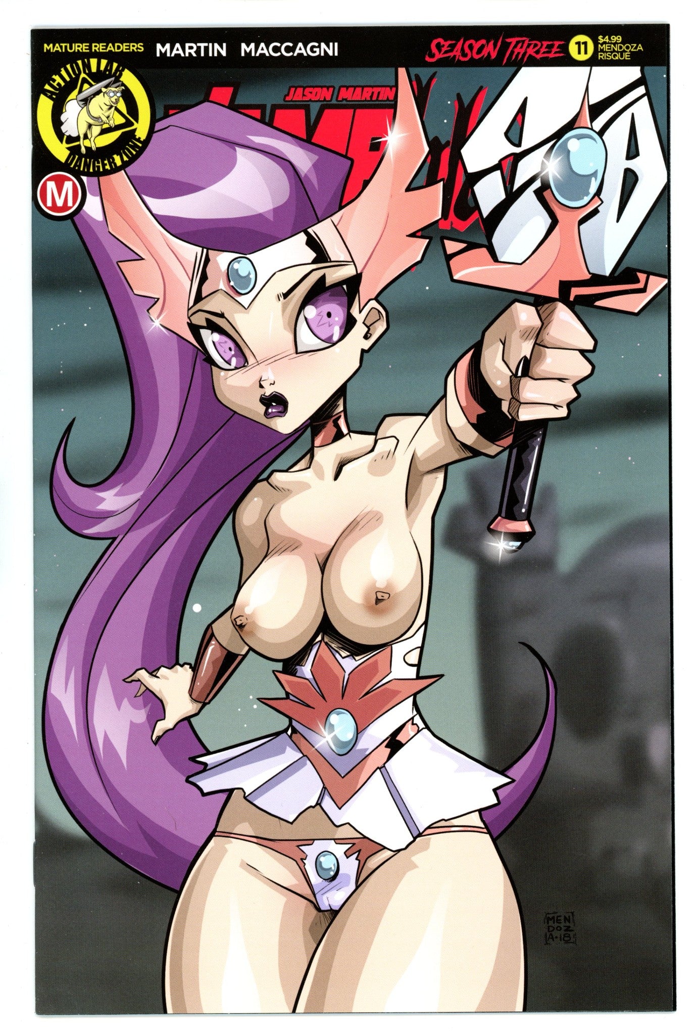 Vampblade Season 3 11 NM- (9.2) (2019) Mendoza Risque Variant 