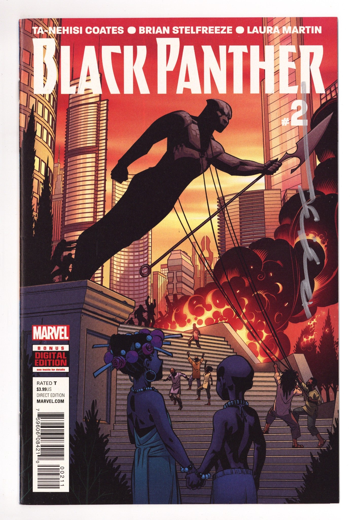 Black Panther Vol 6 2 High Grade (2016) Signed x1 Cover Brian Stelfreeze 