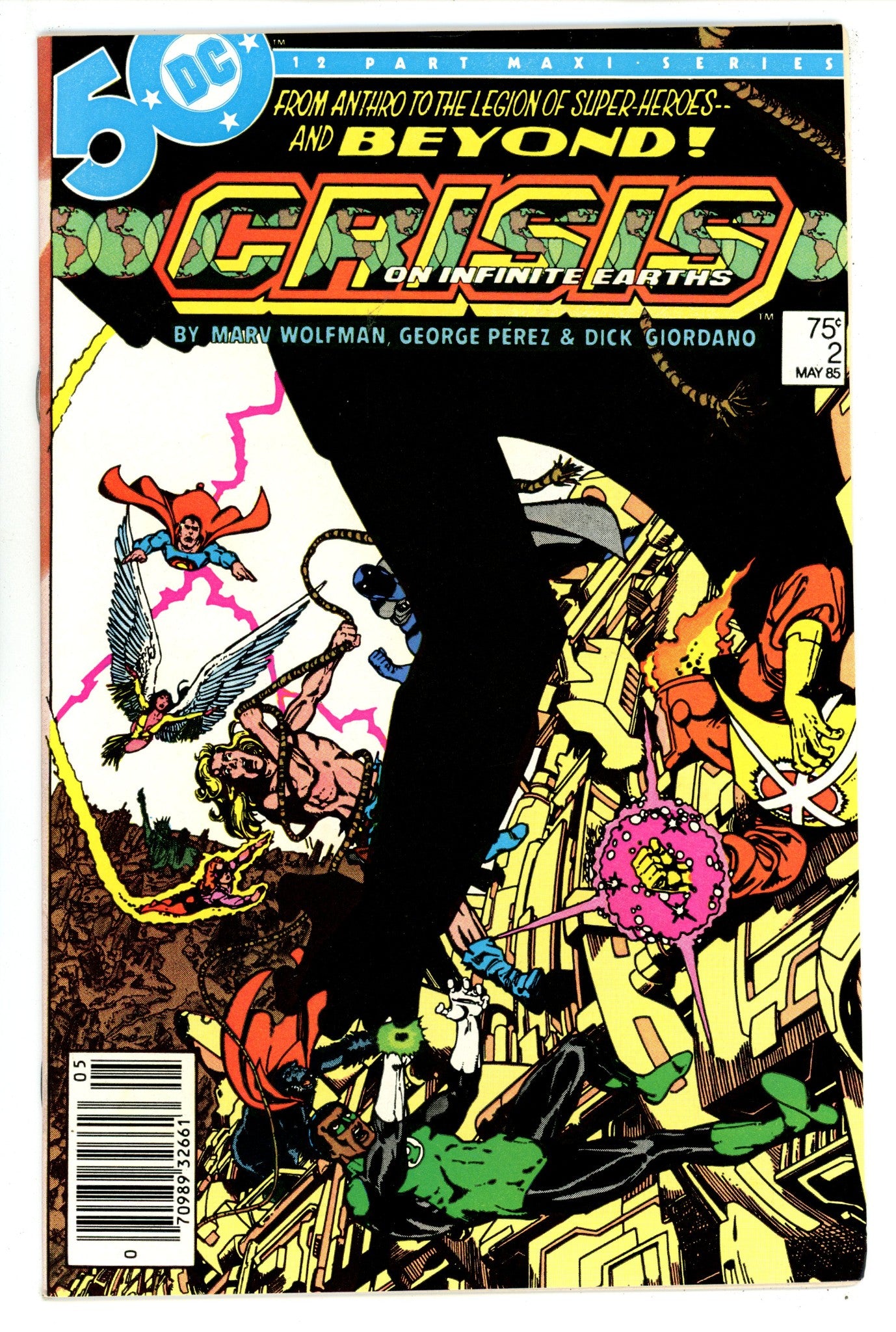 Crisis on Infinite Earths 2 VF- (7.5) (1985) Newsstand 