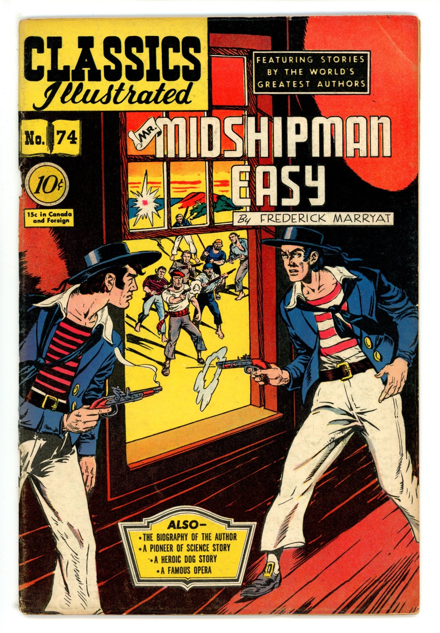 Classics Illustrated: Mr. Midshipman Easy 74 Hrn 75 GD/VG (1950)