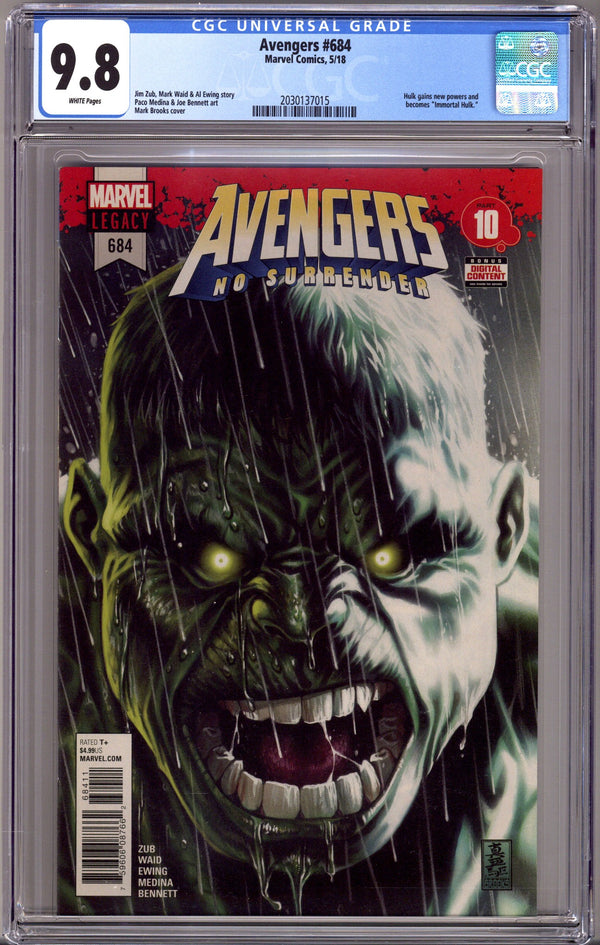 Avengers Vol 7 684 CGC 9.8 (NM/M) (2018)