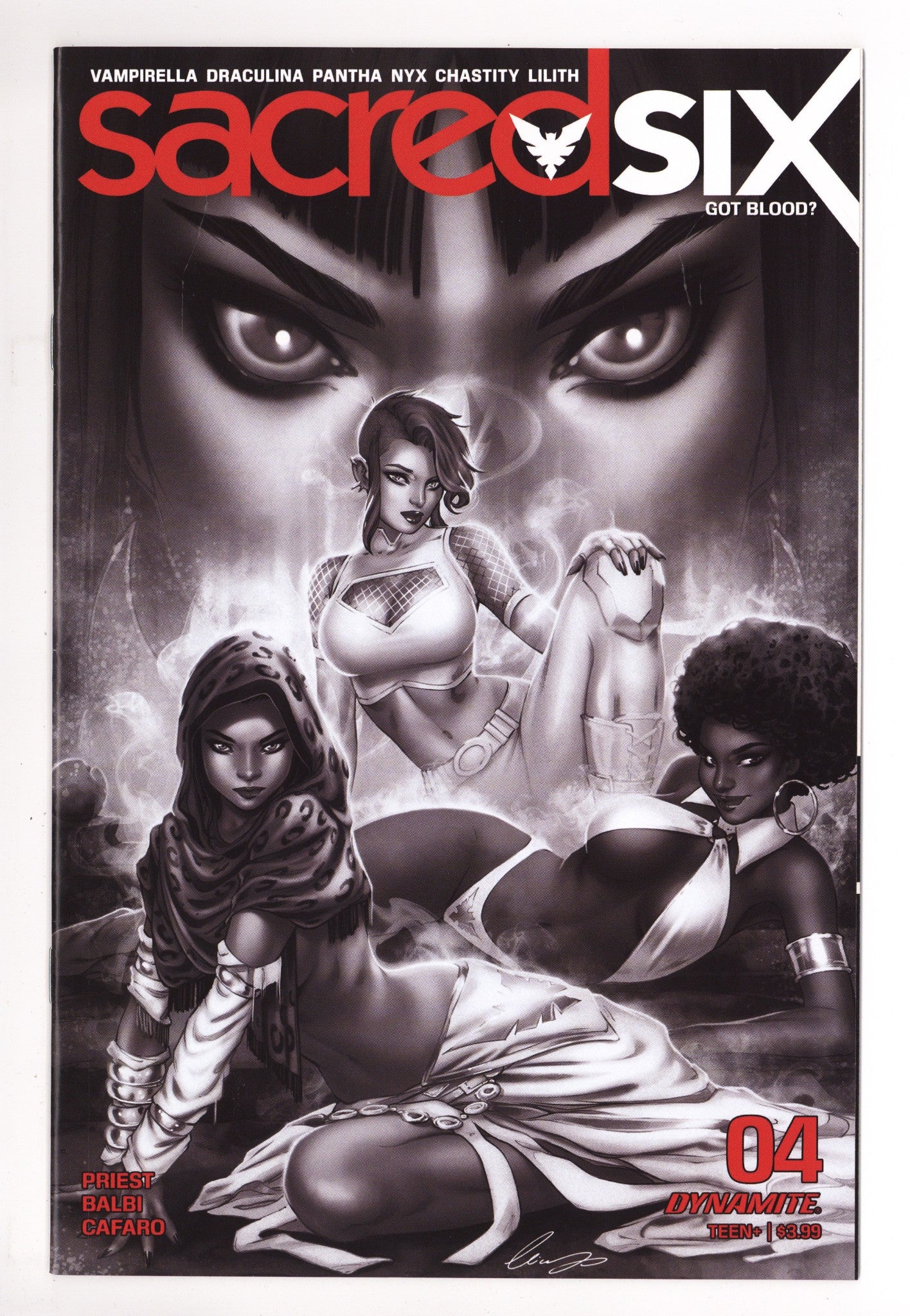 Sacred Six 4 High Grade (2020) Chatzoudis B&W Variant 