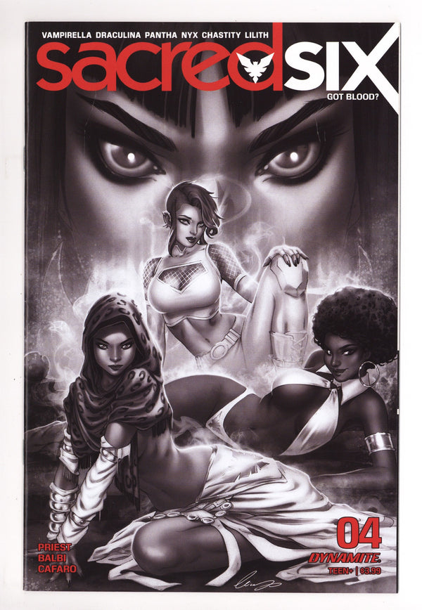 Sacred Six 4 High Grade (2020) Chatzoudis B&W Variant