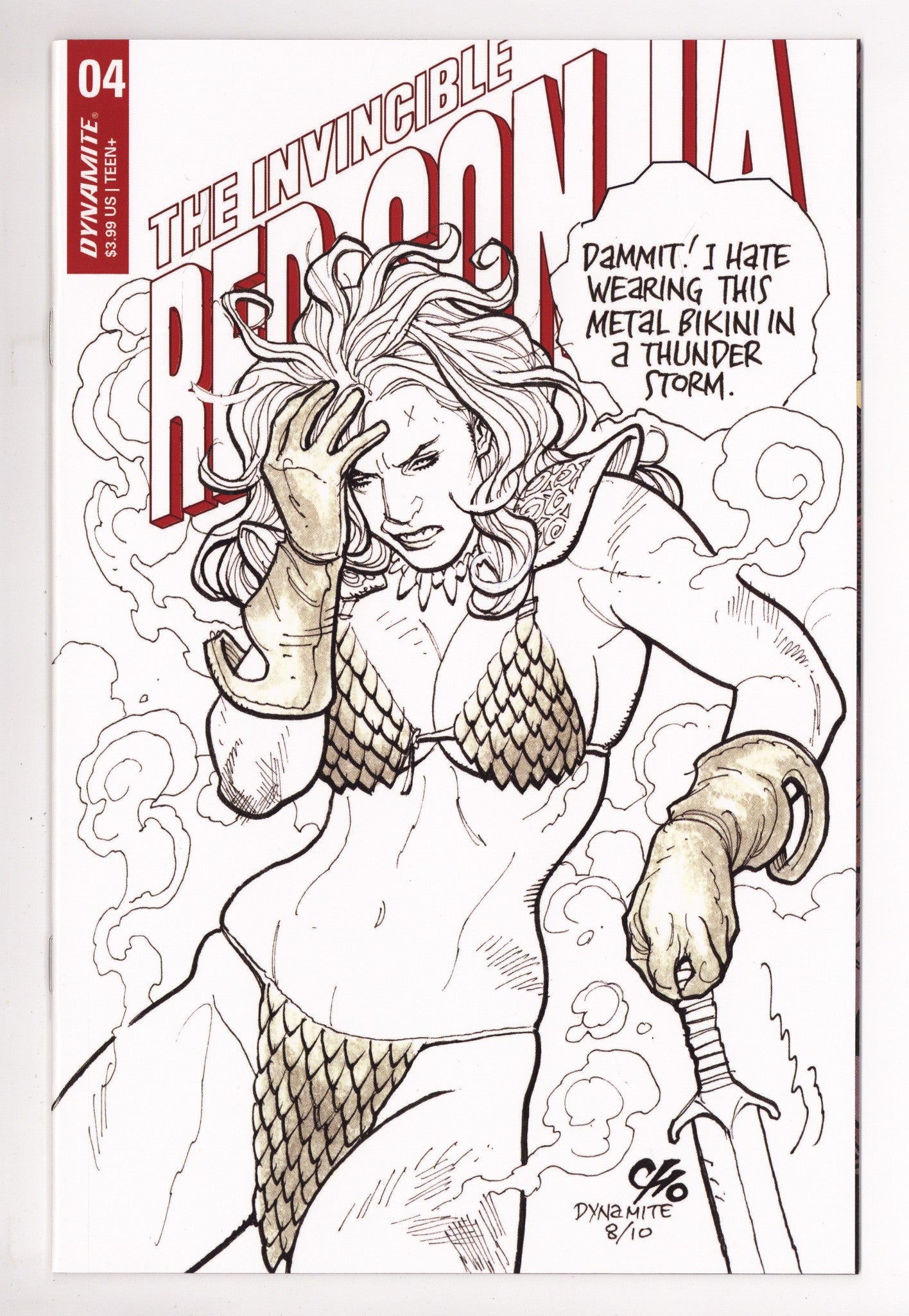 The Invincible Red Sonja   4  High Grade   (2021) Cho     Variant  
