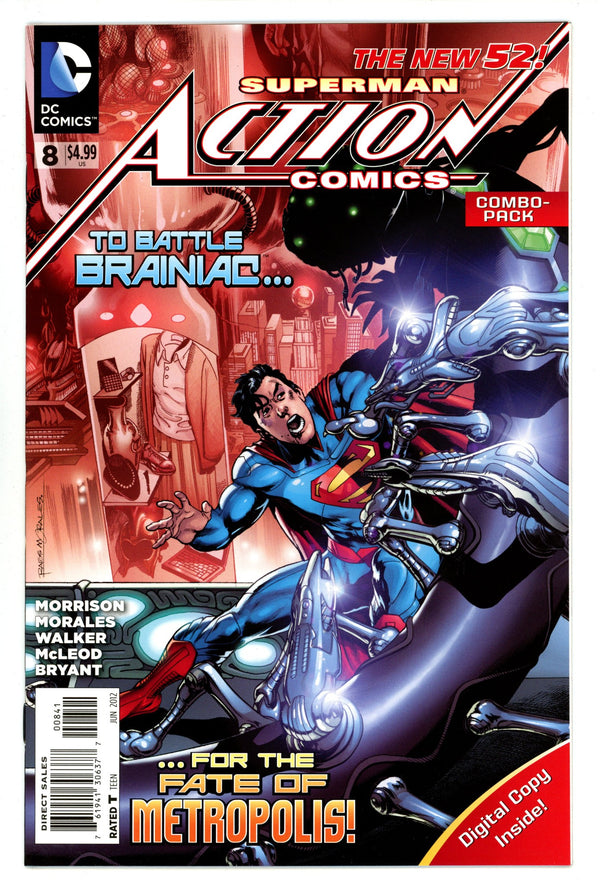 Action Comics Vol 2 8 Mid Grade (2012) Combo-Pack Variant