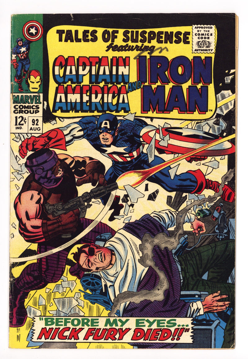 Tales of Suspense Vol 1 92 VG+ (4.5) (1967) 