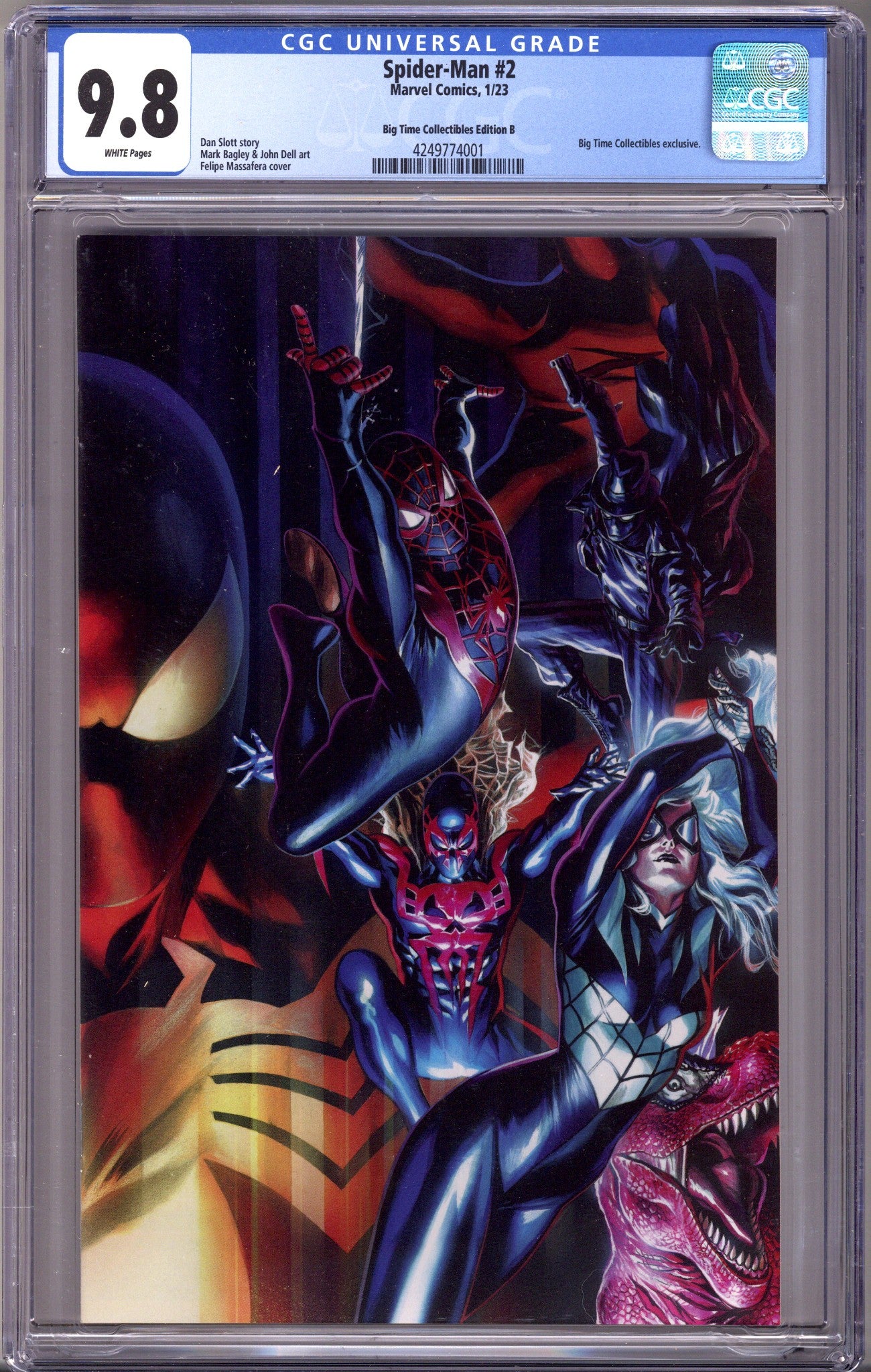 Spider-Man Vol 4 2 (158) CGC 9.8 (NM/M) (2023) Massafera Virgin Exclusive Variant