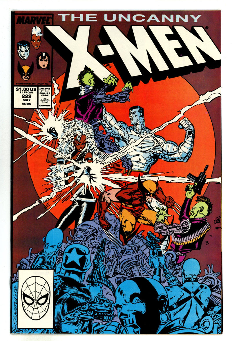 The Uncanny X-Men Vol 1 229 NM- (9.2) (1988) 